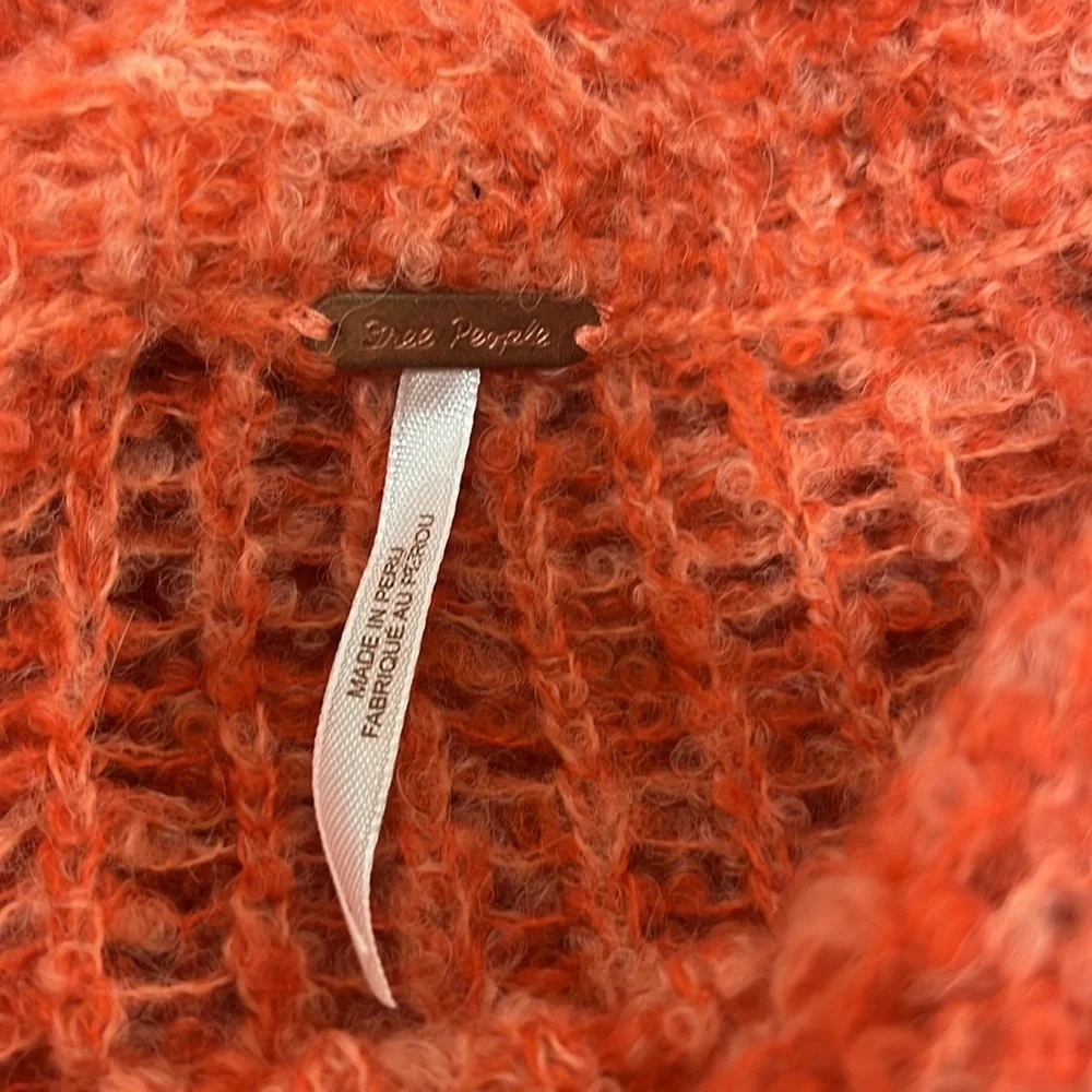 Free People ‘SHE’S ALL THAT’ Oversized Cowl Neck Alpaca Sweater Size Small